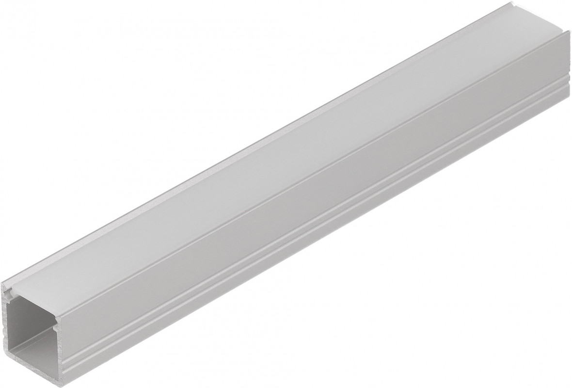 3m T2 LED profile (anodized, silver), 12mm x 12mm, set with cover 3m T2 LED profile (anodized, silver), 12mm x 12mm, set with cover