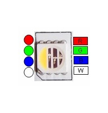 24VDC LED tape RGBW 4000K 19.2W/m 60LED/m IP20 10m (192W, 600LED) SMD5050 24VDC LED tape RGBW 4000K 19.2W/m 60LED/m IP20 10m (192W, 600LED) SMD5050