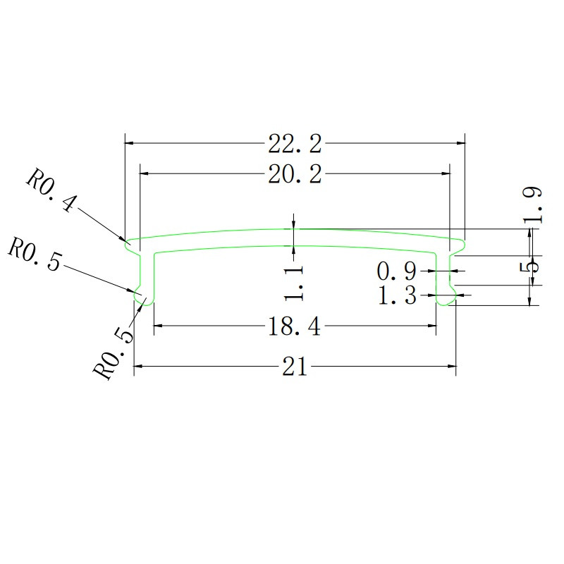 10m extra diffuser / covers for DC1, DC2, DW3, CAL20 LED profiles 10m extra diffuser / covers for DC1, DC2, DW3, CAL20 LED profiles