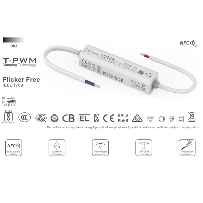 8W 400-700mA CC Dimmable LED Driver SE-8-400-700-G1T 8W 400-700mA CC Dimmable LED Driver SE-8-400-700-G1T
