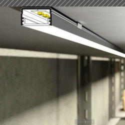 2m TU2 LED profile (painted, white), 17.6mmx10mm, set with cover 2m TU2 LED profile (painted, white), 17.6mmx10mm, set with cover