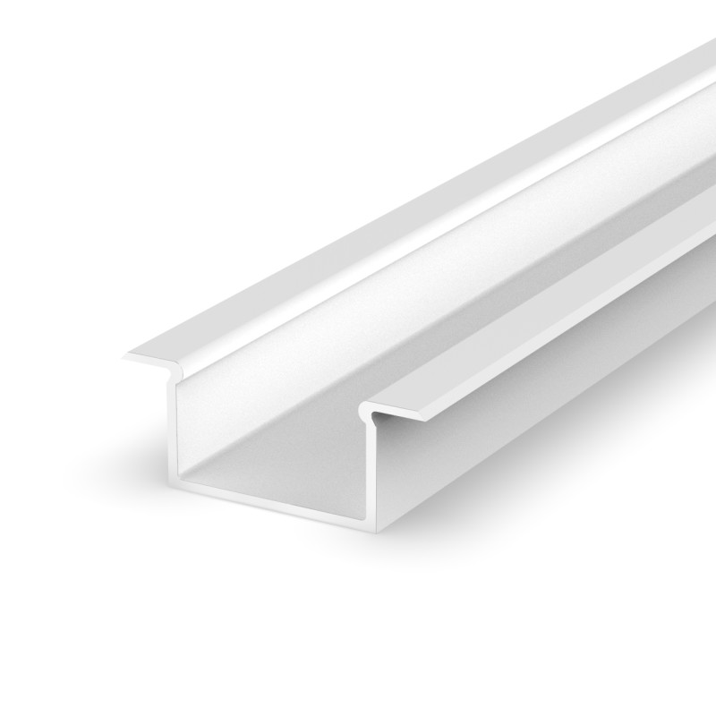 1m white painted recesed EL1 LED aluminium profile with diffuser 1m white painted recesed EL1 LED aluminium profile with diffuser