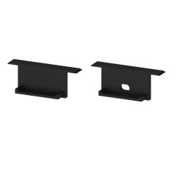 2m black painted recessed EL1 LED Aluminium profile with diffuser 2m black painted recessed EL1 LED Aluminium profile with diffuser