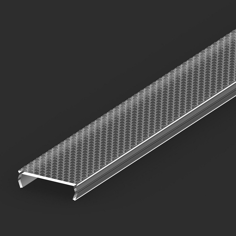 1m black painted EL2 LED Aluminium U-profile with diffuser 1m black painted EL2 LED Aluminium U-profile with diffuser