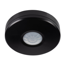 Black PIR motion sensor ZONA MINI IP65/20 Surface Mounted