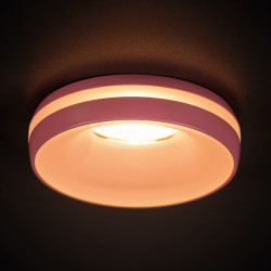 Ceiling-mounted spotlight fitting ELICEO, GU10-MR16, decorative ring Ceiling-mounted spotlight fitting ELICEO, GU10-MR16, decorative ring