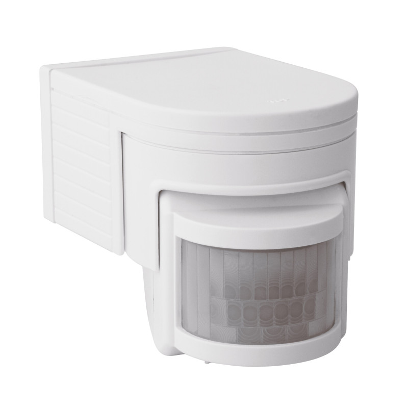 White PIR motion sensor SLICK JQ, IP44, Wall Mounted, Outdoor White PIR motion sensor SLICK JQ, IP44, Wall Mounted, Outdoor