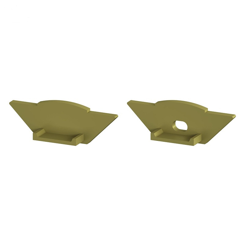 2m E3F Gold 45° Corner LED Profile - Flush Mount 2m E3F Gold 45° Corner LED Profile - Flush Mount