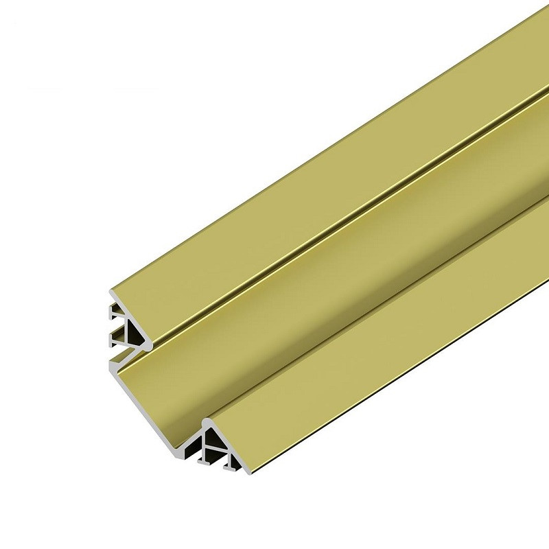 2m E3F Gold 45° Corner LED Profile - Flush Mount 2m E3F Gold 45° Corner LED Profile - Flush Mount