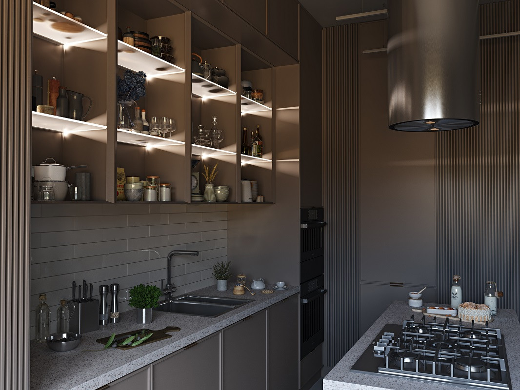 2m gold LED profile G2 for glass 8mm 2m gold LED profile G2 for glass 8mm