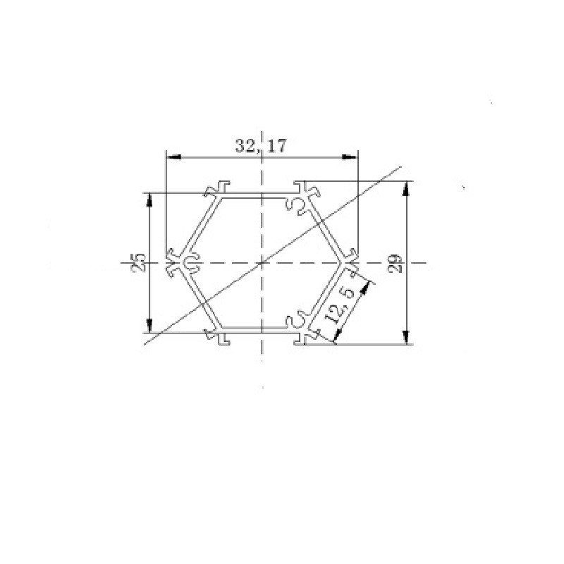 R1 LED aluminium profile / extrusion only, 2m, up to 6 rows, NO diffuser R1 LED aluminium profile / extrusion only, 2m, up to 6 rows, NO diffuser