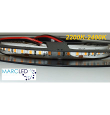 24VDC LED Flexible Strip 2200K-2400K (very warm white) SMD2835, 16W/m, 120 LEDs/m, IP20, 5m a roll  (5000mm, 80W, 600LEDs)