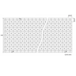 24VDC rolled LED sheet 0.24mx10m, 4000K 25W/m 338LED/m IP20 10m (250W, 3380LED) SMD2538 24VDC rolled LED sheet 0.24mx10m, 4000K 25W/m 338LED/m IP20 10m (250W, 3380LED) SMD2538