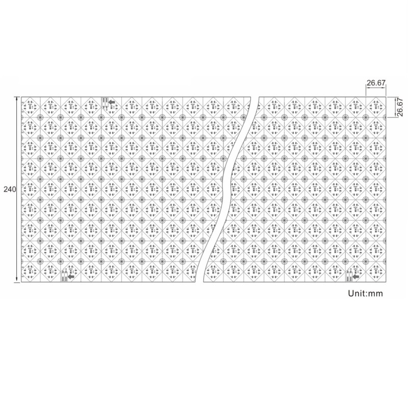 24VDC rolled LED sheet 0.24mx10m, 5000K 25W/m 338LED/m IP20 10m (250W, 3380LED) SMD2538 24VDC rolled LED sheet 0.24mx10m, 5000K 25W/m 338LED/m IP20 10m (250W, 3380LED) SMD2538