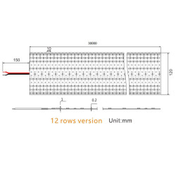 24VDC 12-rows LED strip 3500K 93.6W/m 11700lm/m, 1200LED/m, 30m (2808W) 24VDC 12-rows LED strip 3500K 93.6W/m 11700lm/m, 1200LED/m, 30m (2808W)
