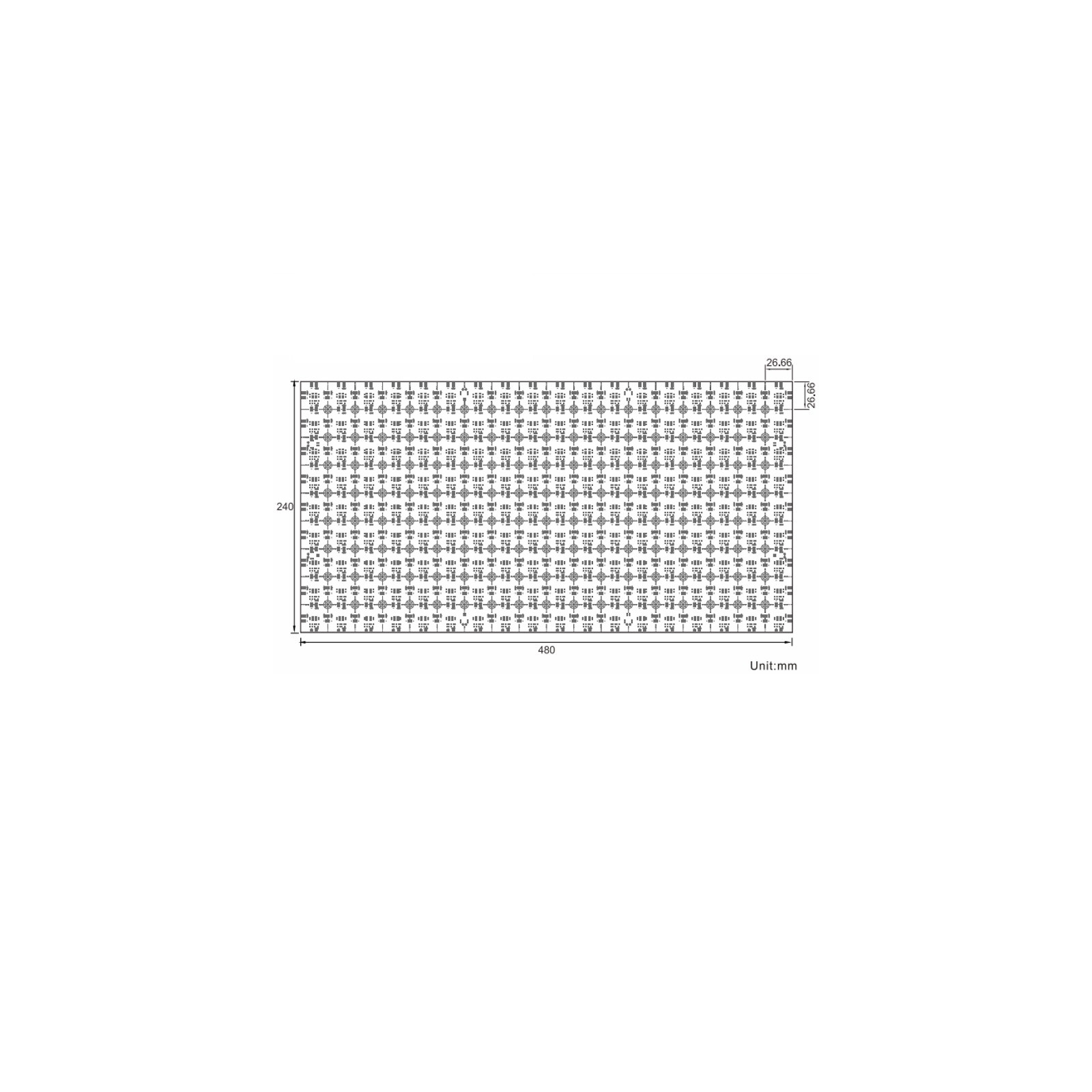 24Vdc 36W 4000K 1-LED-Cut Flexible Back Light Module Sheet SMD2835 ...