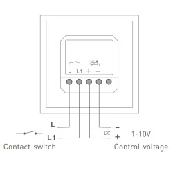Wall mounted E610 1-10V Rotary Dimmer Knob Panel Wall mounted E610 1-10V Rotary Dimmer Knob Panel