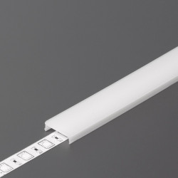 1m TU2 LED profile (anodized, black), 17.6mmx10mm, set with cover 1m TU2 LED profile (anodized, black), 17.6mmx10mm, set with cover