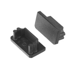 1m TU2 LED profile (anodized, black), 17.6mmx10mm, set with cover 1m TU2 LED profile (anodized, black), 17.6mmx10mm, set with cover