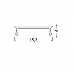 20m extra opal diffuser / cover for LED profile TU2, TH2, TH1, C3P 20m extra opal diffuser / cover for LED profile TU2, TH2, TH1, C3P
