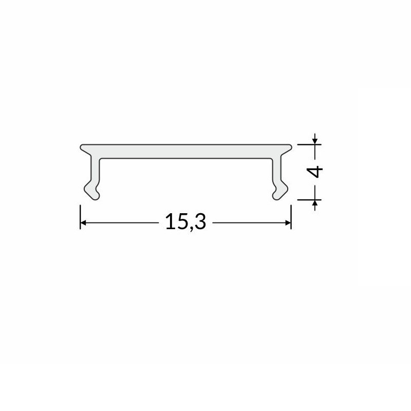 20m extra opal diffuser / cover for LED profile TU2, TH2, TH1, C3P 20m extra opal diffuser / cover for LED profile TU2, TH2, TH1, C3P