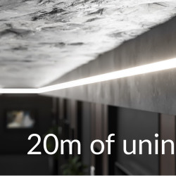 20m extra opal diffuser / cover for LED profile TU2, TH2, TH1, C3P 20m extra opal diffuser / cover for LED profile TU2, TH2, TH1, C3P