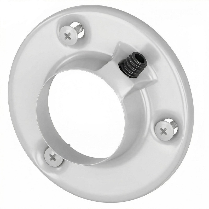 1m W2 White Round Wardrobe Clothes Hanging Rail, LED profile, set with cover and two end holders 1m W2 White Round Wardrobe Clothes Hanging Rail, LED profile, set with cover and two end holders