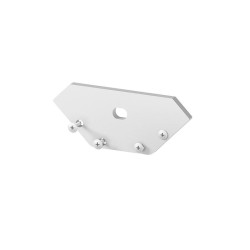2m silver anodized EW3 wide corner surface LED aluminium profile with diffuser 2m silver anodized EW3 wide corner surface LED aluminium profile with diffuser