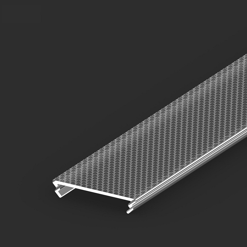 1m painted black EW3 wide corner surface LED aluminium profile with diffuser 1m painted black EW3 wide corner surface LED aluminium profile with diffuser