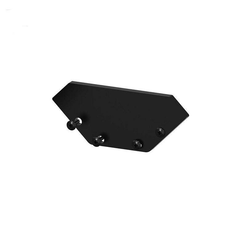 2m painted black EW3 wide corner surface LED aluminium profile with diffuser 2m painted black EW3 wide corner surface LED aluminium profile with diffuser