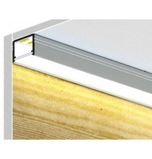 3m LED profile T2 (painted, white) set with cover 12mm x 12mm 3m LED profile T2 (painted, white) set with cover 12mm x 12mm