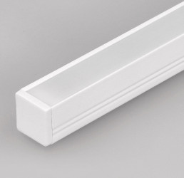 3m LED profile T2 (painted, white) set with cover 12mm x 12mm 3m LED profile T2 (painted, white) set with cover 12mm x 12mm