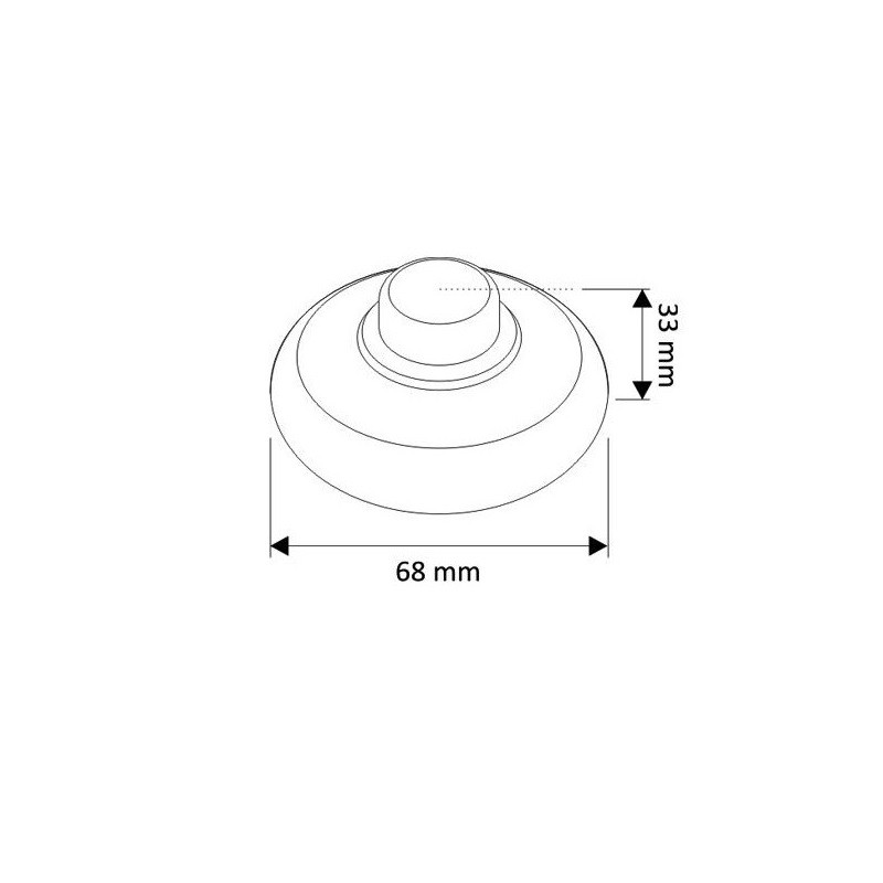 In Line Black ON OFF Round Foot Push Switch 2A 220-240VAC In Line Black ON OFF Round Foot Push Switch 2A 220-240VAC