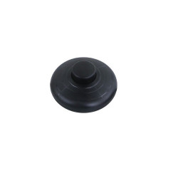 In Line Black ON OFF Round Foot Push Switch 2A 220-240VAC