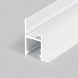 3m Alu-Ceiling LED profile C1 (painted, white) with diffuser for plasterboard, wall and ceiling wash