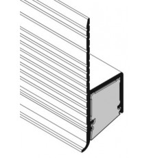 2m Plaster-in LED profile DWT1 Plus for ceiling and drywall, opal diffuser 2m Plaster-in LED profile DWT1 Plus for ceiling and drywall, opal diffuser