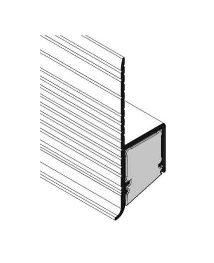2m Plaster-in LED profile DWT1 Plus for ceiling and drywall, opal diffuser 2m Plaster-in LED profile DWT1 Plus for ceiling and drywall, opal diffuser