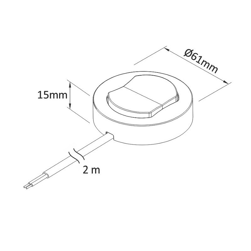 WM230 surface mounted furniture switch 220-240VAC 2.5A WM230 surface mounted furniture switch 220-240VAC 2.5A