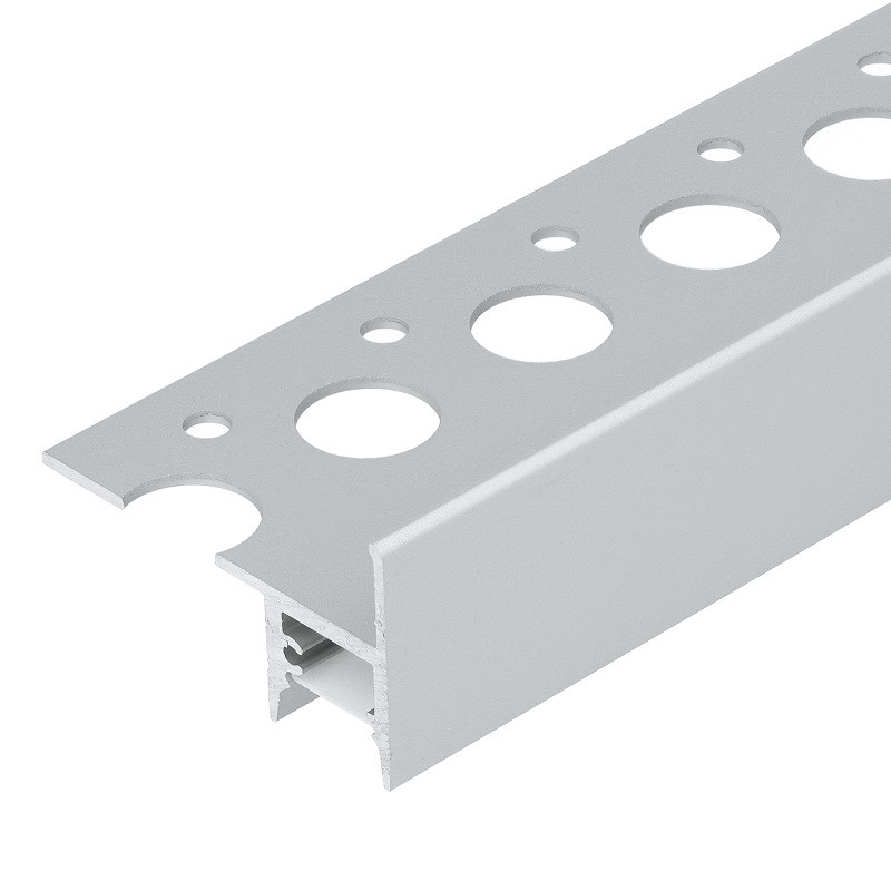 3m Aluminium LED profile USTEP-Tile, silver anodized, opal cover 3m Aluminium LED profile USTEP-Tile, silver anodized, opal cover