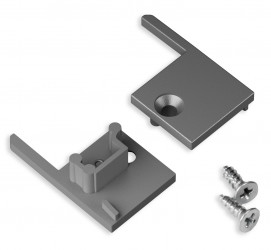 3m Aluminium LED profile USTEP-Tile, black anodized, opal cover 3m Aluminium LED profile USTEP-Tile, black anodized, opal cover