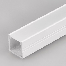 2m LED profile TH2 (painted, white), set with cover