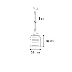 MINI 3-way splitter with 2m cable without plug MINI 3-way splitter with 2m cable without plug