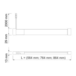 GLOVIA LED light for drawers, cupboards and closets, with IR switch, 2m cable GLOVIA LED light for drawers, cupboards and closets, with IR switch, 2m cable