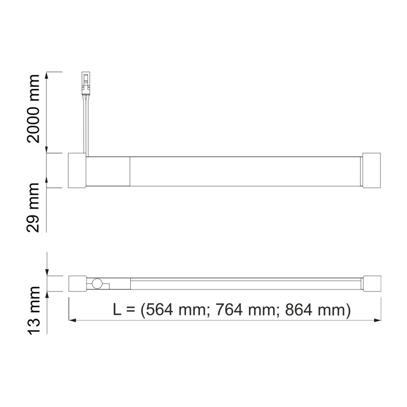 GLOVIA LED light for drawers, cupboards and closets, with IR switch, 2m cable GLOVIA LED light for drawers, cupboards and closets, with IR switch, 2m cable