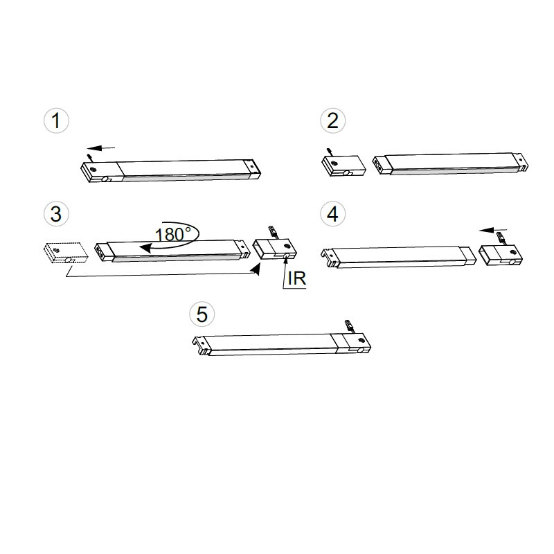 GLOVIA LED light for drawers, cupboards and closets, with IR switch, 2m cable GLOVIA LED light for drawers, cupboards and closets, with IR switch, 2m cable