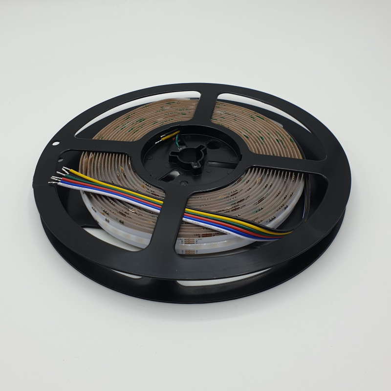 24VDC IP67 COB LED tape, 2700K+RGB+6000K (RGBWW, RGB+CCT), 17.5W/m, IP20, 5m (87.5W), Pro series 24VDC IP67 COB LED tape, 2700K+RGB+6000K (RGBWW, RGB+CCT), 17.5W/m, IP20, 5m (87.5W), Pro series