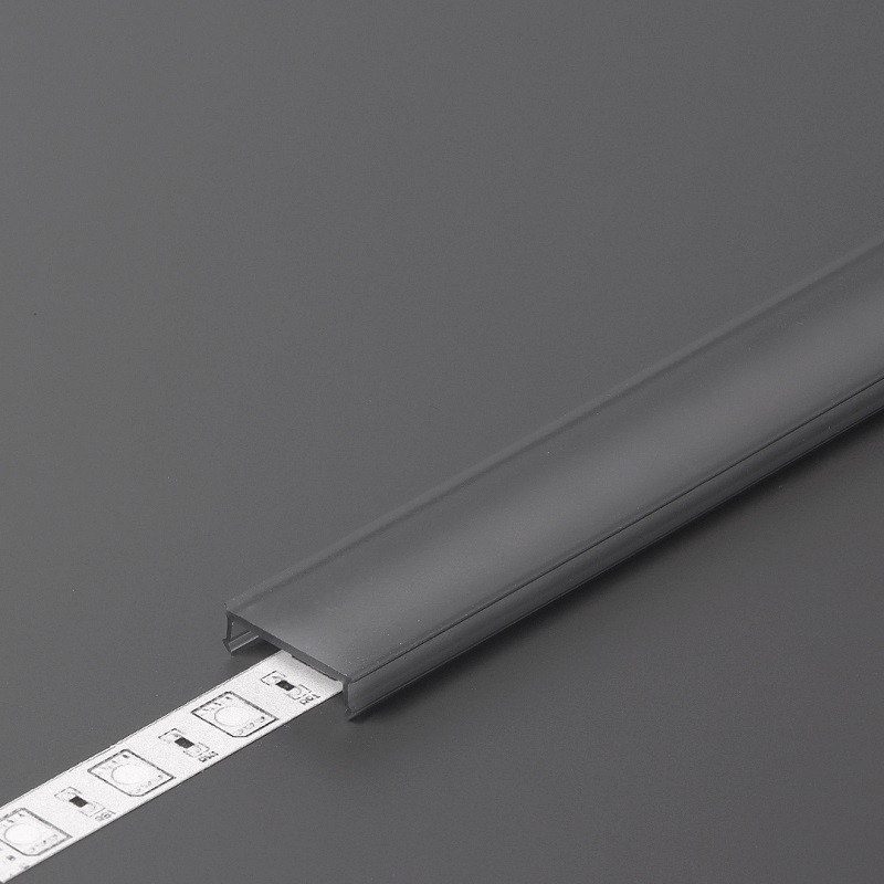3m LED profile TH2 (anodized, black), set with cover 3m LED profile TH2 (anodized, black), set with cover