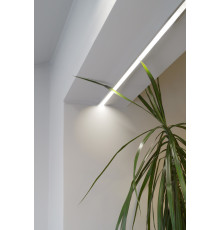 1m LED profile TH1 (painted, black), set with cover 1m LED profile TH1 (painted, black), set with cover