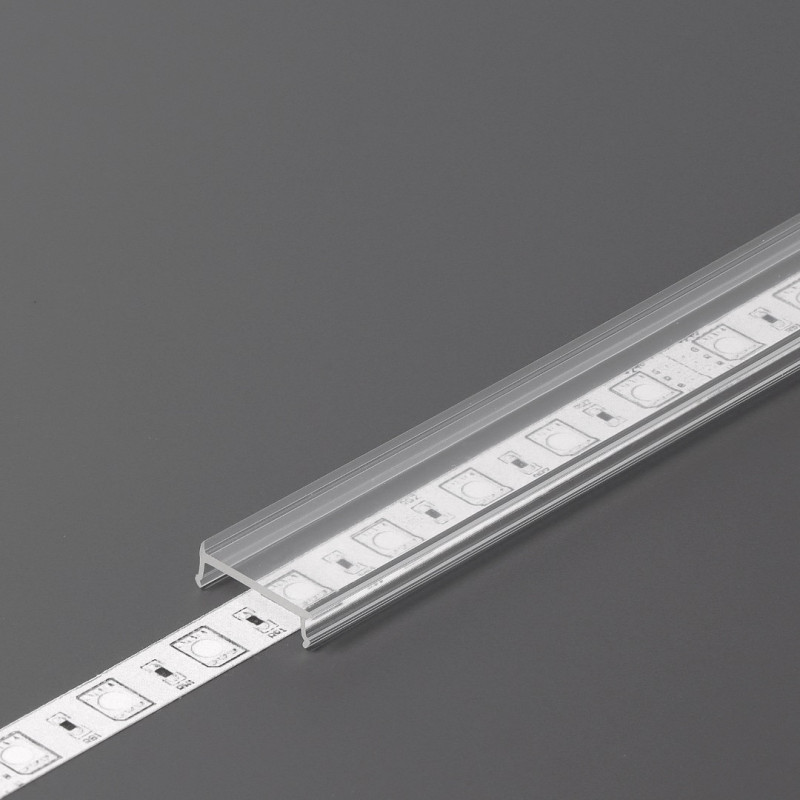 1m LED profile TH1 (painted, black), set with cover 1m LED profile TH1 (painted, black), set with cover