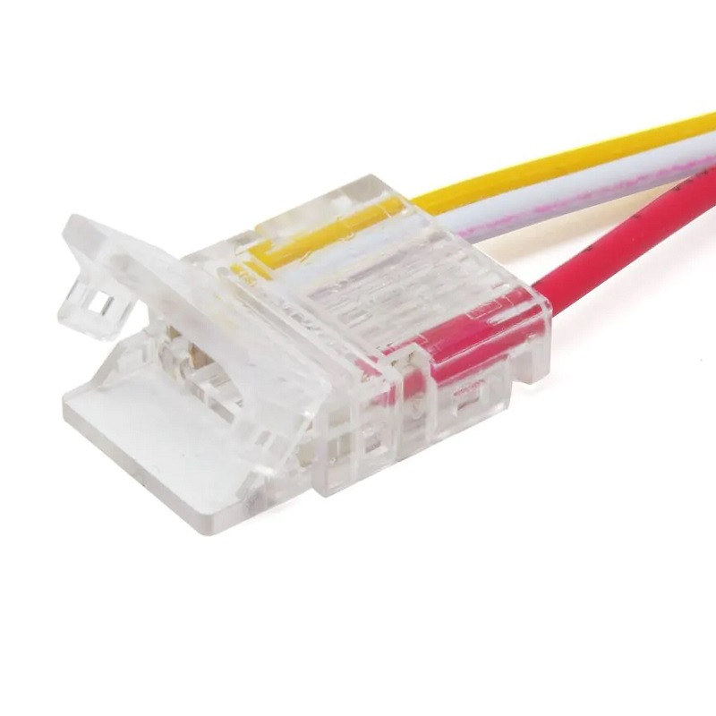 3 Pin Tape to Power Connector for 12mm IP20 CCT Tunable COB Strip, no soldering 3 Pin Tape to Power Connector for 12mm IP20 CCT Tunable COB Strip, no soldering